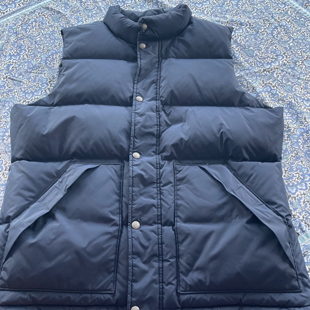 Lands' End Men's Dark Blue Down Vest